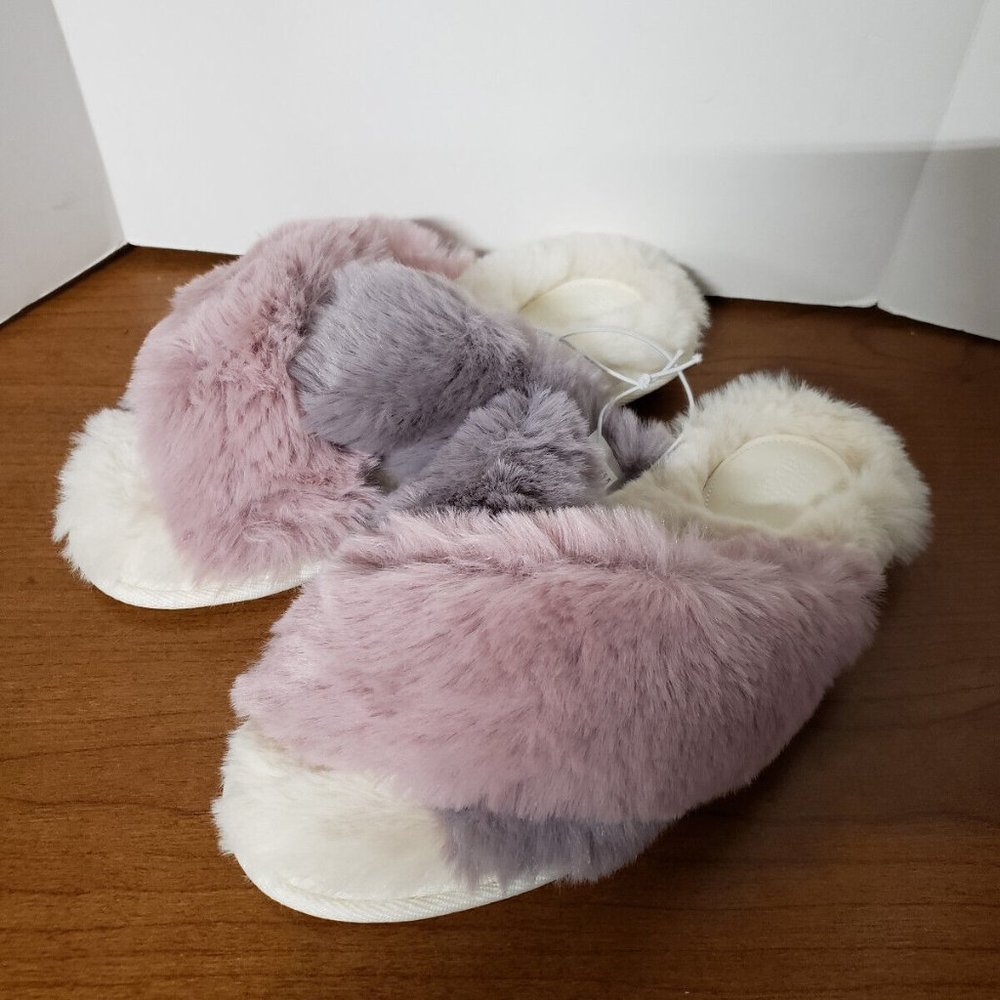 Women's Stars Above Paris Lavender Slippers, Size:L(9-10) NEW